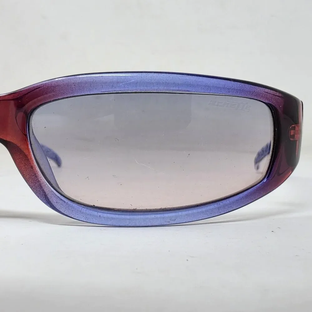 Vtg Arnette Sunglasses Red and Blue Frames and Lenses 4009-116/2B Made In Italy
